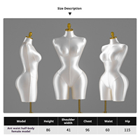 Mannequin jupe portefeuille grande taille avec taille cintrée, présentoir de robe sans bras pour l'affichage d'échantillons de vêtements européens et américains