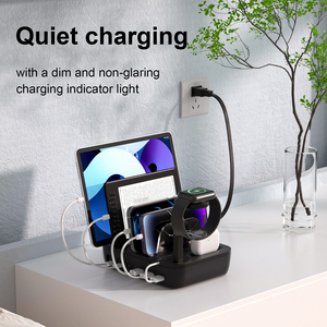 תחנת טעינה <span class=keywords><strong>USB</strong></span> 40w 8 ב 1 עבור מספר מכשירים עבור טלפונים/מוצר אלקטרוניקה/בנק חשמל המתאים למשרד/בית - Product Image 2