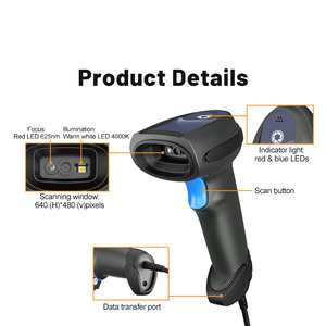 Escáner <span class=keywords><strong>de</strong></span> Código <span class=keywords><strong>de</strong></span> Barras Manual con Cable JINGXIN, Conexión USB RS232, Plug and Play, para Códigos Complejos - Product Image 4