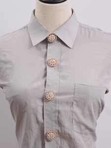 Mancuernillas de Alta Calidad Ecológicas de 25 mm con Pedrería <span class=keywords><strong>para</strong></span> <span class=keywords><strong>Camisas</strong></span> y Vestidos de Mujer, Accesorios de Marca de Ropa - Product Image 5