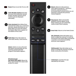 Télécommande vocale de remplacement à énergie solaire <span class=keywords><strong>2022</strong></span> Nouvelle BN59-01357A pour téléviseurs intelligents <span class=keywords><strong>Samsung</strong></span> The Frame QLED <span class=keywords><strong>4K</strong></span> 8K Smart QLED - Product Image 5