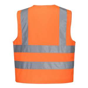 PORTWEST - JN14ORRM Chaleco naranja de alta visibilidad junior-EAN 5036108358717 ROPA DE TRABAJO DE LA HI-VIS - Product Image 2