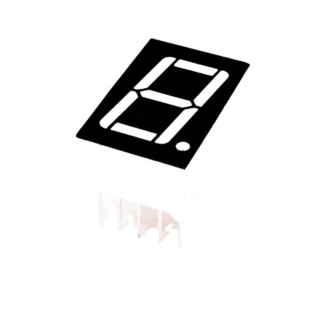 COB Super Red 0.56 Inch 7 Segment LED Display 10 Pin 1 Digit Common Anode Through Hole Mounting