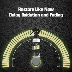 कार प्लास्टिक चमड़े के पुनर्स्थापक के साथ कार प्लास्टिक चमड़े के पुनर्स्थापक स्प्रे कोटिंग एजेंट को काले अधिक चमक कार सफाई किट पर वापस - Product Image 3
