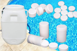 Tabletas de <span class=keywords><strong>Cloro</strong></span> Algaecide 90% TCCA en Gránulos para Mantenimiento de Piscinas, Productos Químicos para Piscinas, Esterilización, Herramientas y Accesorios para Piscinas - Product Image 4