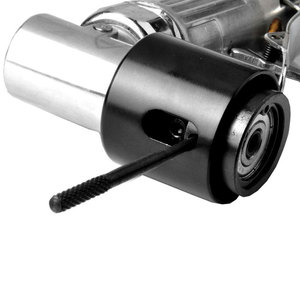 Lijadora neumática de ángulo recto de 3 pulgadas con juego de papel de lija de grano 120, almohadilla de pulido y adaptador para pulir metal y madera - Product Image 4