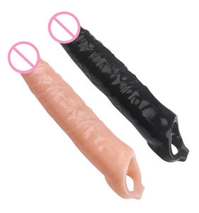 Anillo extensor de pene <span class=keywords><strong>con</strong></span> <span class=keywords><strong>venas</strong></span> para hombres, condón transparente reutilizable, Juguetes sexuales para adultos - Product Image 1