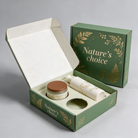 Boîtes d'expédition cosmétiques pliables en carton ondulé imprimé, écologiques, recyclables, personnalisables