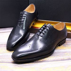 Zapatos Oxford de Vestir para Hombre Personalizados, Elegantes, Hechos a Mano, Formales, de Color Sólido, de Cuero Vacuno Genuino, de Alta Calidad, para Oficina - Product Image 2