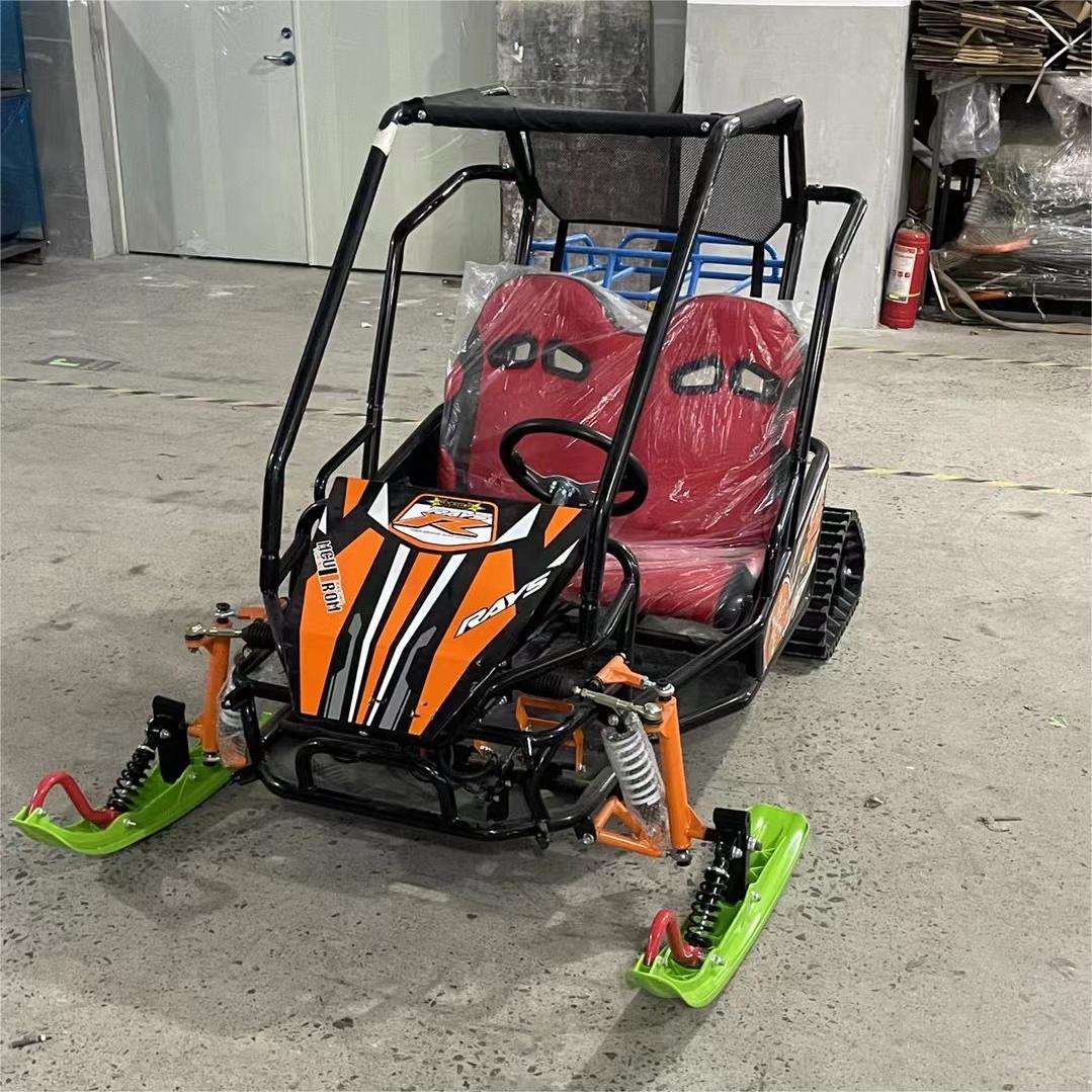 Kids Snowmobile Electric Gas Mini Snow Scooter for Winter Sports