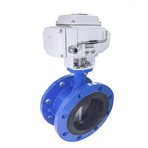 Válvula de Mariposa Eléctrica con Brida, Cuerpo de Hierro Fundido, Disco de Acero Inoxidable, Sello EPDM, para Agua, Temperatura Normal, Uso General - Product Image 1
