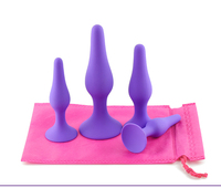 Ensemble de 4 Plugs Anaux en Silicone Abres Culo Analplug pour Hommes/Femmes, Masseur de Prostate, 100% Étanche