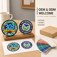 Sous-verre personnalisé en PVC, sous-verre rond personnalisé avec logo, fabrication OEM ODM, vente en gros, tapis de tasse en PVC souple avec logo, usine 3D