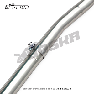 Custom Exhaust Downpipe with <b>Catalyst</b> 200cell for VW GOLF R 7/7.5 MK7/MK7.5 2.0T 2014-2020 Racing Boska Stainless Steel Pipe - Product Image 5