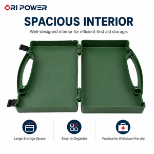 ORIPOWER Trousse de premiers <span class=keywords><strong>secours</strong></span> portable en plastique rigide <span class=keywords><strong>vide</strong></span>, boîte de rangement médical pour le bureau, l'atelier, les situations d'urgence - Product Image 6