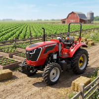 Tracteur agricole avec moteur certifié CE USA, 50 CV, tracteur compact