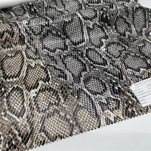 عرض خاص تصاميم الحيوانات شراء الملابس والجلود الطباعة الرقمية ثعبان النسيج بو الجلود الأسود - Product Image 2