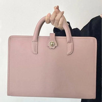 Sac pour ordinateur portable élégant pour femme, tendance, en cuir PU recyclé, bio, portable, à la mode