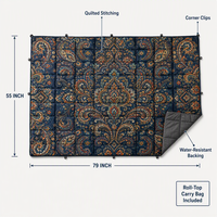 Couverture matelassée isotherme personnalisée, imperméable, pour le camping, les voyages en plein air, la randonnée, les pique-niques, les stades et les festivals