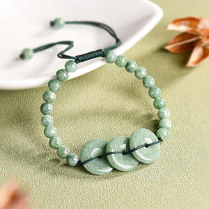 Pulsera de Jadeíta Natural en Forma de Donut, Joyería para Mujer, Diseño Original, Regalo con Certificado de Tasación SL144 - Product Image 2
