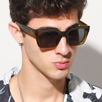 Lunettes de soleil UV400 pour hommes et femmes, verres UV400 de haute qualité, monture carrée, tendance, mode, vente en gros,