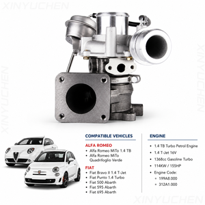 Nuovo Turbocompressore 55218934 VL38 RHF3 per Fiat 500 Abarth <span class=keywords><strong>Alfa</strong></span> <span class=keywords><strong>Romeo</strong></span> <span class=keywords><strong>MiTo</strong></span> 1.4 TB T-Jet Motore a Benzina con Garanzia di 1 Anno - Product Image 3