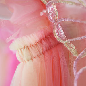 키즈 나비 날개 원피스 1-7T 어린이 무지개 소녀 투투 원피스 2024 어린이 넥타이 염색 공주 원피스 무지개 유아 여름 프록 - Product Image 2