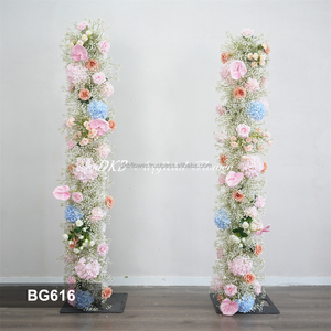 Arche de fleurs artificielles en soie DKB, très vendue, aspect naturel, arrangement floral artificiel pour décoration de toile de fond de mariage - Product Image 3