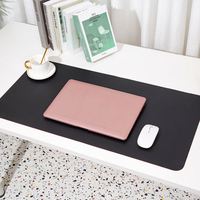 Alas Meja Kulit PU Logo Kustom Warna-Warni Ukuran Besar Anti Gores Alas Keyboard Laptop Mouse Pad Tahan Air Alas Mouse Gaming