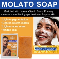 Kit de Soins Éclaircissants 5D Gluta Molato : Huile, Savon, Gel Douche, Liquide Exfoliant et Nettoyant pour la Peau