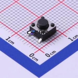 TS6643TP Tactile Switch SMD-4P,6x6mm Switch Single Pole Single Throw Round Button 2.5N Vertical Mount - Product Image 1