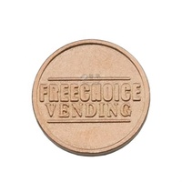 Jeton en laiton de haute qualité distributeur automatique jeton pièce de monnaie 18Mm largeur pièces de souvenir de mariage à vendre