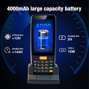 Dài phạm vi UHF <span class=keywords><strong>RFID</strong></span> & Máy Quét Mã Vạch 4 gam Android NFC tương thích công nghiệp <span class=keywords><strong>POS</strong></span> PDA cầm tay thông minh Đầu đọc thẻ trong kho - Product Image 5