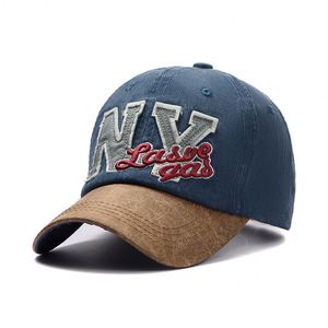 2022 New Distressed Dad Trucker Hat Common Fabric <b>Baseball</b> Cap with Embroidered Base <b>Ball</b> Design - Product Image 5