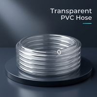 Tuyau flexible en PVC transparent de plusieurs tailles, tube en plastique transparent pour l'eau, tube souple en PVC pour le transport d'eau et de liquides, irrigation