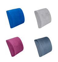 Coussin de soutien lombaire ergonomique en maille tricotée 3D pour chaise avec housse amovible et lavable, rembourrage en mousse à mémoire de forme