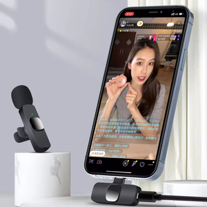 Microphone sans fil K9 2-en-1 TYPE C, mini micro-cravate pour diffusion en direct sur <span class=keywords><strong>YouTube</strong></span> et haut-parleur de téléphone portable – Approvisionnement direct usine - Product Image 6