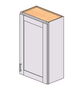 Mobile da Cucina Bianco Stile Shaker Sunique Sydney 21x36x12 Pollici, 1 Anta 2 Ripiani, Moderno in MDF - Product Image 1