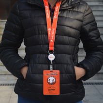 Evenementen Business Polyester Aangepaste Promotionele Lange Badge Reel Houder Lanyard Manager Nek Lanyards - Product Image 3