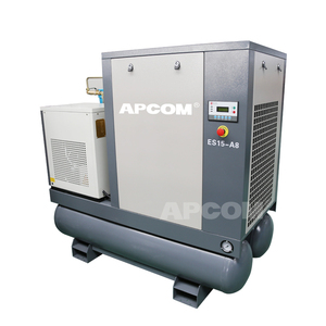 เครื่องอัดอากาศแบบสกรู APCOM 15kW ออลอินวัน กำลัง 20 แรงม้า ถังลม 600 ลิตร สำหรับงานหนัก ประสิทธิภาพสูง สำหรับอุตสาหกรรม - Product Image 2
