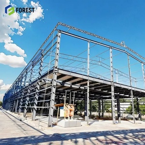 40x40 <b>Heavy</b> Steel Building for Equestrian Arena 300m2 <b>Curtain</b> Wall Modern Design Prefab Warehouse Welding Cutting Steel Workshop - Product Image 2