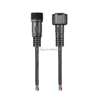 Connecteur de câblage étanche IP65 M15 en gros avec 2-3 conducteurs mâle/femelle, 6A, en cuivre/nylon pour système d'énergie solaire