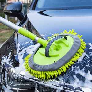 Scopa telescopica regolabile a manico lungo rotante per autolavaggio adatta per il lavaggio di automobili senza danneggiare la vernice senza graffi - Product Image 4