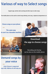 5in1 500g 15.6 Inch Touch <strong>Screen</strong> 96T Latest <strong>Karaoke</strong> System <strong>Machine</strong> With Mics Party KTV Player <strong>Karaoke</strong> <strong>Machine</strong> - Product Image 6