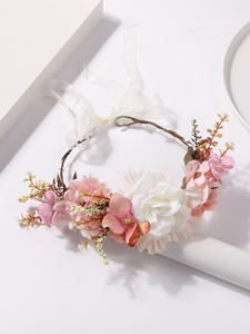 Couronne de fleurs Offre Spéciale pour enfants Couronnes florales artificielles Accessoires pour <span class=keywords><strong>cheveux</strong></span> <span class=keywords><strong>afro</strong></span> - Product Image 3
