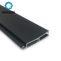 Profil de porte à enroulement en aluminium avec rail de guidage pour garage, finition poudrée