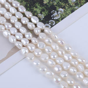 Collar de Perlas de Agua Dulce Casi Redondas de 9-10 mm AAAA, Semiterminadas, Venta al por Mayor Directa del Fabricante, Perlas Sueltas - Product Image 5