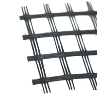 Bas prix biaxiale asphalte fibre de verre de renforcement en fibre de verre route Biaxiale géogrille fabricants pour vente