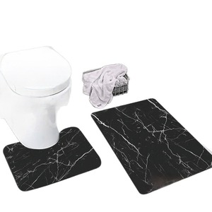 Alfombrillas de Baño con Patrón Abstracto de Tierra de Diatomeas, Juego de 2 Piezas Antideslizantes para Baño - Product Image 5