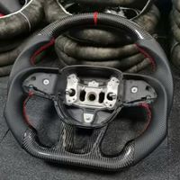Volant de voiture sport en fibre de carbone pour Dodge Charger Challenger SRT, volant personnalisé de haute qualité, accessoires de voiture